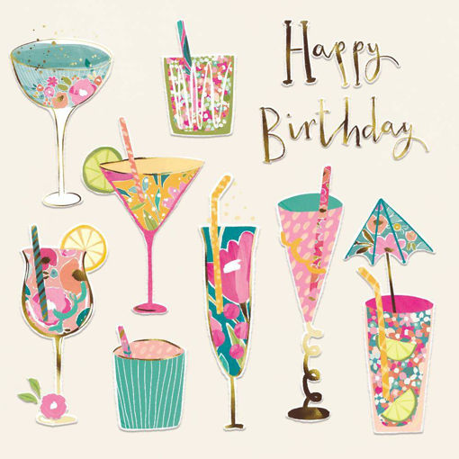 Picture of HAPPY BIRTHDAY CARD COCKTAILS